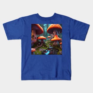 Mushroom Houses Kids T-Shirt